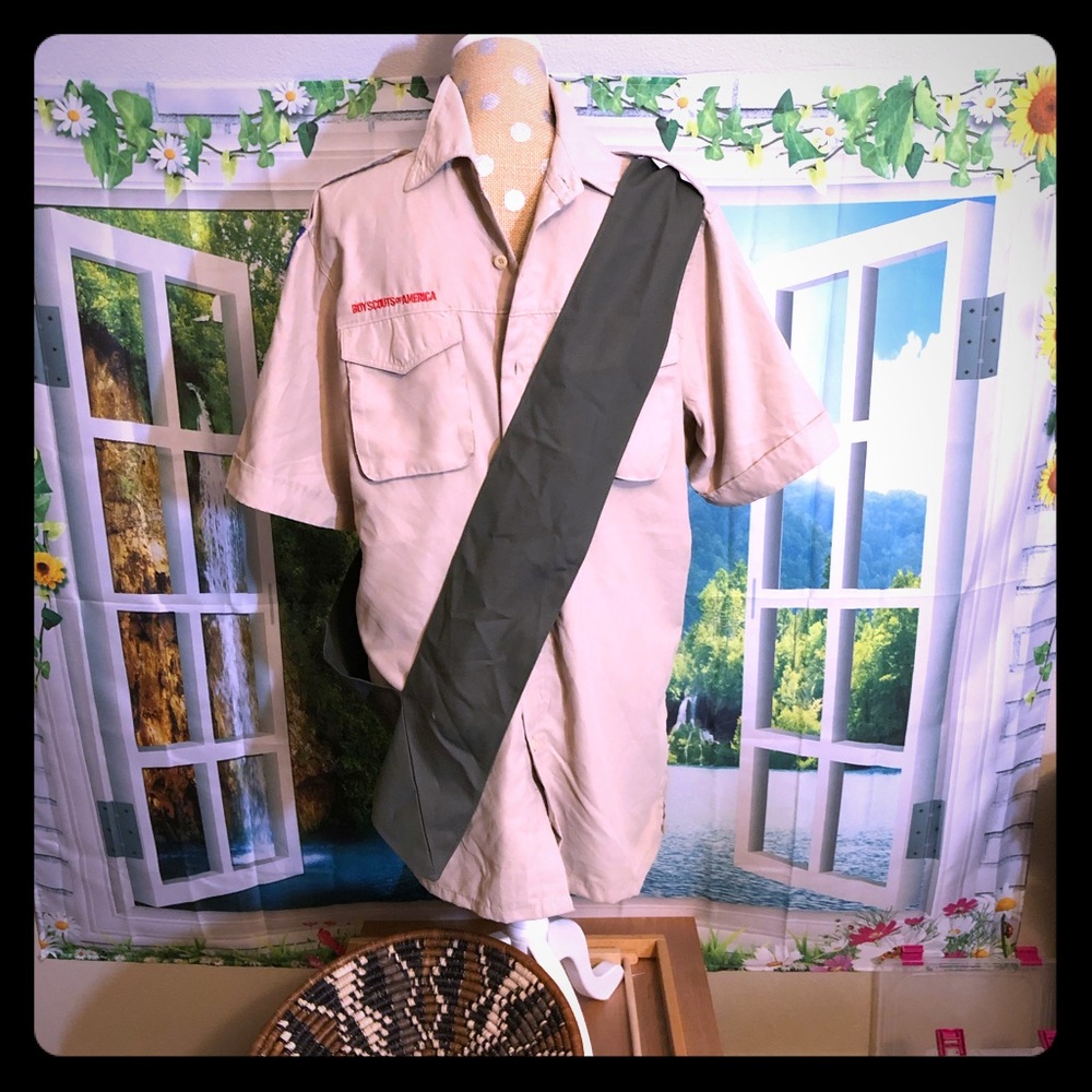 Boy Scouts of America uniform top & sash